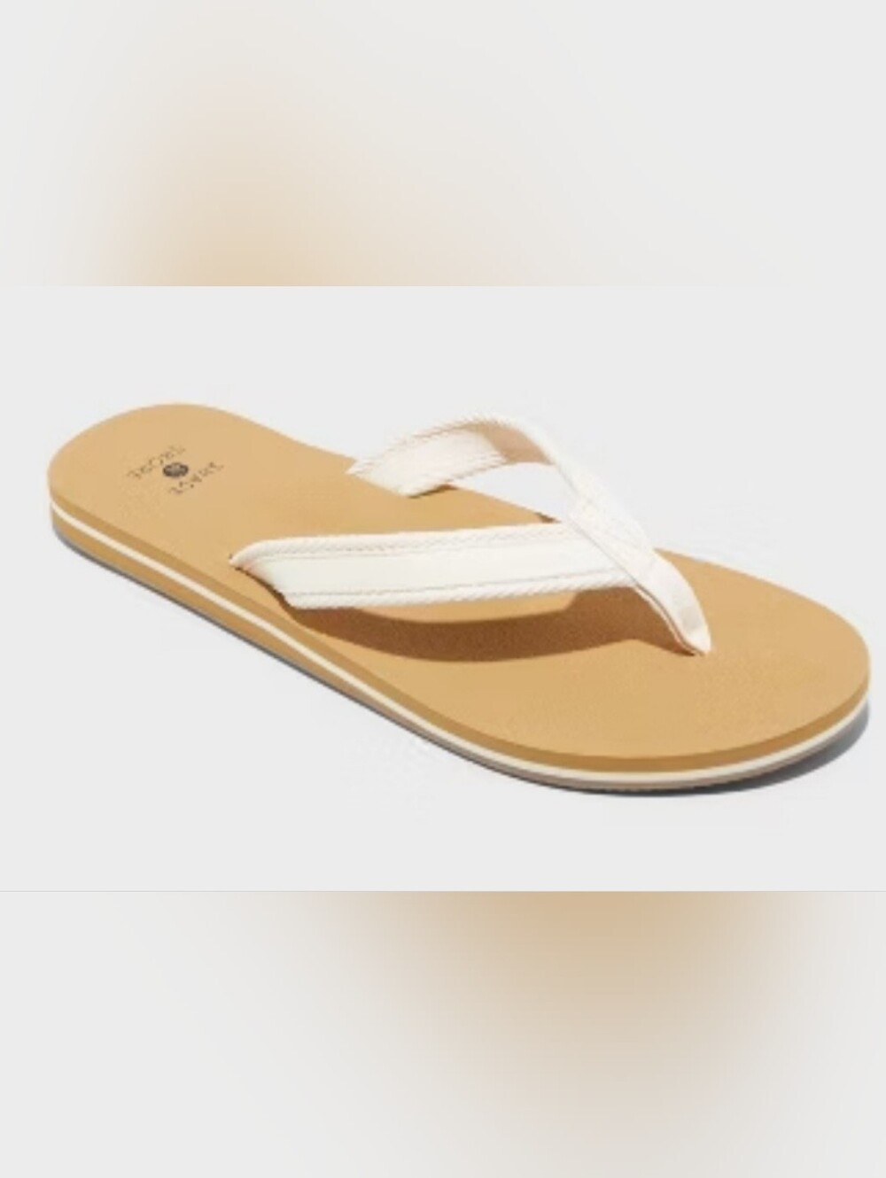 Women's Nona Thong Sandals -Shade & Shore White Slip-On ARCH SUPPORT 6,9,10 & 11